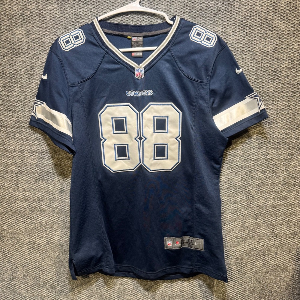 Nike Dallas Cowboys Dez Bryant 88 NFL On Field Jersey Navy Blue Womens XXL - Picture 2 of 4